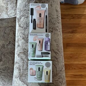 Clinique Skincare Essentials Set - Pink, Green, Purple